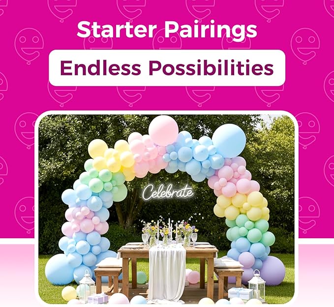 Bezente Pastel Latex Round Balloons Party Balloons 36 Inch 8 Pack | Jumbo - Image 4