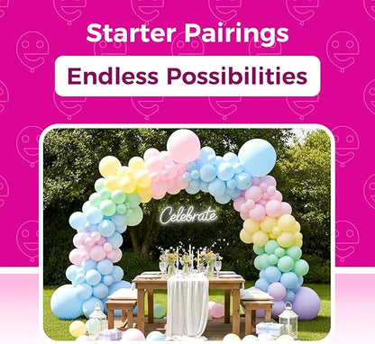 Bezente Pastel Latex Round Balloons Party Balloons 36 Inch 8 Pack | Jumbo - Image 4