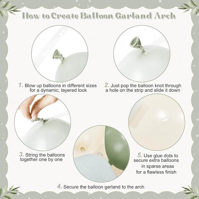 Blue and Green Balloon Arch Kit - Image 6