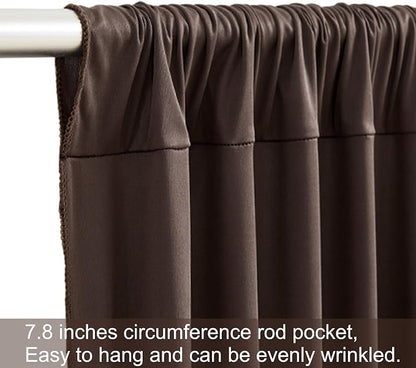 10 Panels Brown Backdrop Curtains - Image 7