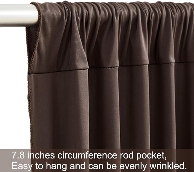 8 Panels Brown Backdrop Curtains - Image 7