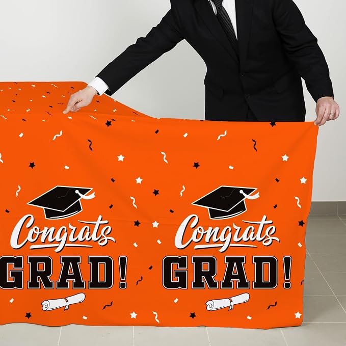 Graduation Party Decorations, Gongrats Grad Tablecover - Image 3