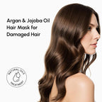 MAREE Deep Conditioning Hair Mask for Damaged Hair – Argan Oil & Biotin Jojoba Hair Treatment – Hair Repair Mask for Dry, Curly, Frizzy Color-Treated Hair Care – Mascarilla Para el Cabello Hidratante