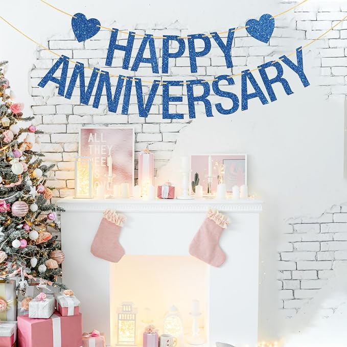 Happy Anniversary Banner, Wedding Company Anniversary Party Banner, Retirement - Image 4