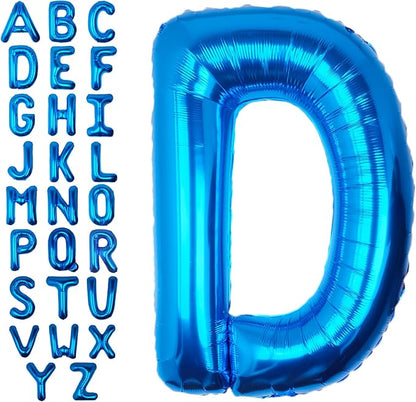 40 Inch Blue Letter D Balloon Big Foil Helium Letter Balloons A-Z | Giant Large by SULALABOO