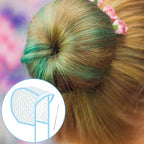 3 Sets Hair Coloring Kit, Includes PVC Hair Coloring Caps with Styling Tools, Disposable Dye Shawl, Gloves, Brushes for Dyeing(Blue)