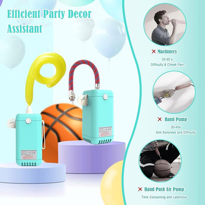 Ball Pump Balloon Pumps Electric, Balloon Pump Portable Long Animal Balloon Pump - Image 4