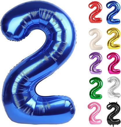 Blue Number 2 Balloon 40 Inch by IWERP