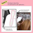eZn Highlight Hair Bleach Kit, 4.23oz Korean Cruelty-Free Hair Lightener, Lifts Up to 6 Levels, Includes Tint Tray, Brush, and Complete Lightening System