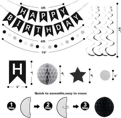meowtastic Birthday Decorations Happy Birthday Banner - Image 7