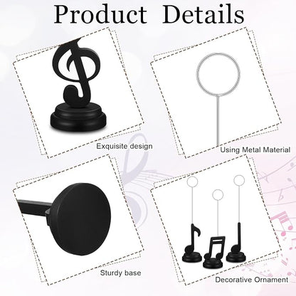 RattanView 5 Pcs Music Note Balloons Photo Holders Balloon & Place Card Holder - Image 3