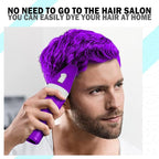 Purple Hair Dye for Women, Semi Permanent Hair Dye Shampoo for Gray hair Coverage 4 in 1 Natural Ingredients with Comb, Convenient to Use Hair Color Shampoo (Purple)