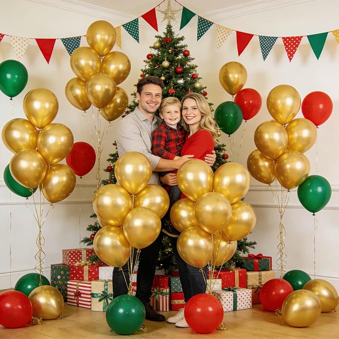 110pcs Gold Balloons, Metallic Gold Latex Balloons 12 inch, Globos Dorados - Image 5