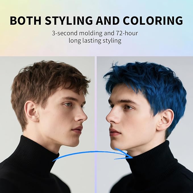 SEVICH Temporary Hair Color Wax Yellow for Kids Women Men,Natural Instant Hair Wax Color,Premium Non Greasy,Easy to Wash,Travel Size,Perfect for Halloween, Children's Day,Cosplay & Parties,50g