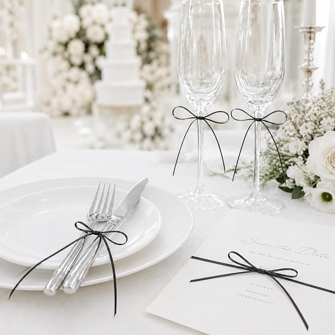 KINGLAKE Black Satin Ribbon - Image 6