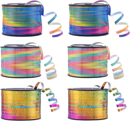 100 Yards Curling Ribbon-Balloon 6PCS Ribbon-Balloon String by Unknown