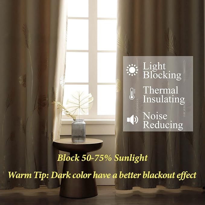 Thermal Insulated Blackout Curtains 108 Inches Long - Image 6