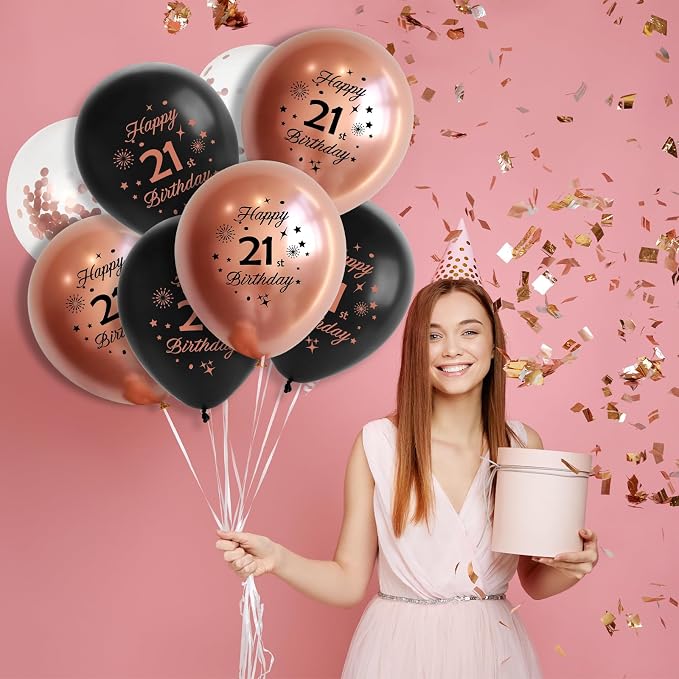 Rose Gold 16th Birthday Balloons - Image 4