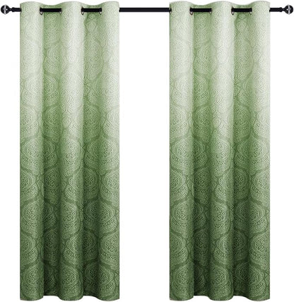 DWCN Ombre Room Darkening Blackout Curtains - Image 8