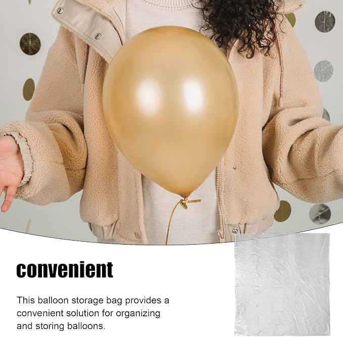 Plastic Balloon Storage Bags Balloon Organizers 5pcs Large Capacity - Image 3