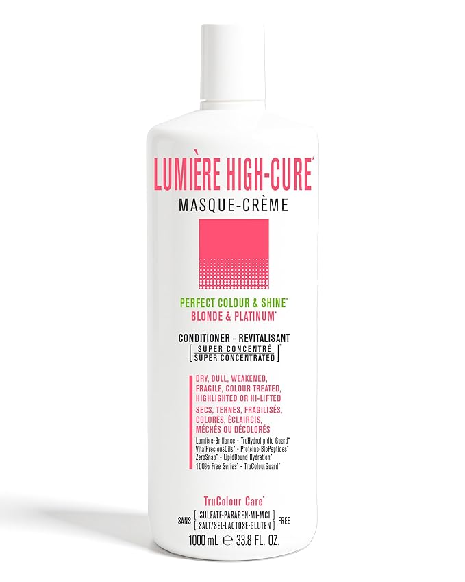 SNOB GIRLS LUMIERE HIGHCURE Vegan Deep Conditioner for Intense Shine & Protection. 1 Minute Hair Mask with argan oil & hair vitamins for Dry, Dull, Color Treated, Highlighted, Highly-Lifted Hair