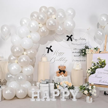 Pearl White Balloons - Image 7