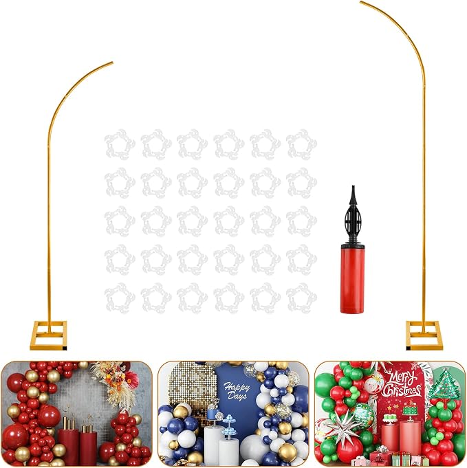 7.2ft and 5.9ft Half Balloon Arch Stand Kit by JOWINER
