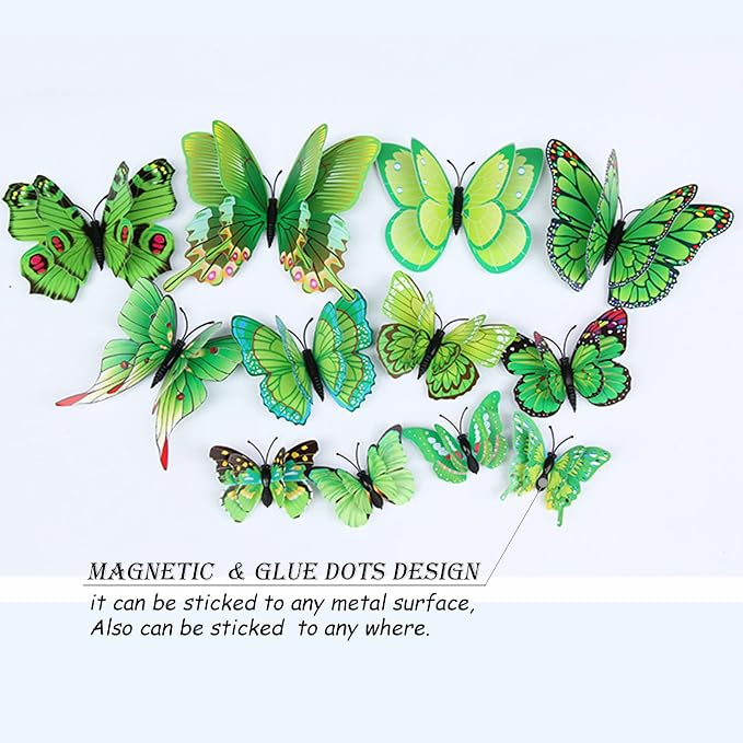 OPSEAM 3D Butterfly Wall Decor Butterfly Decorations Stickers - Image 2