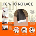 Full Shine Hair Extensions Tape in Color 4 Brown Fading to 27 And 60 Blonde Highlight 8 Brown Tape in Hair Extensions 20Inch Invisible Seamless Extensions Straight Remy Human Hair 50Gram 20Pcs