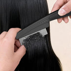 Dandruff Comb 2PC Upgraded Fine Tooth Scalp Detox Comb Lice for Women, Men & Kids Scalp Detoxing, Sweep & Massage Hair Brush Tool with Elegant Box for Hair Care (Brown)