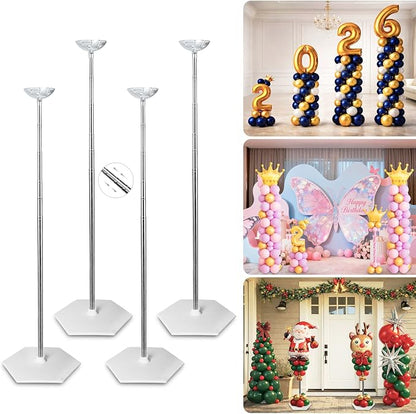 Balloon Column Stand Set of 4, 6.5ft Adjusable Height by EMART