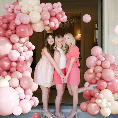 Dusty Pink Balloon Arch Kit for Baby Shower Bridal Shower Decorations | 124Pcs - Image 2
