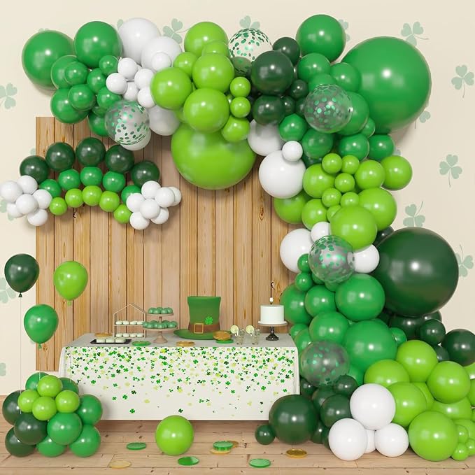 Archloon 156pcs Green Balloons Arch Garland Kit, Different Sizes 18 12 10 5inch - Image 5