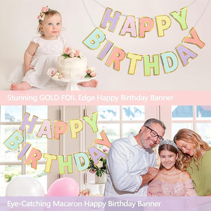 Pre-Strung Happy Birthday Banner - Image 4