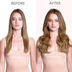 WENNALIFE Clip in Hair Extensions Real Human Hair, 14 Inch 120g 7pcs Balayage Chocolate Brown to Honey Blonde Hair Extensions Clip in Human Hair Remy Clip in Hair Extensions Real Human Hair