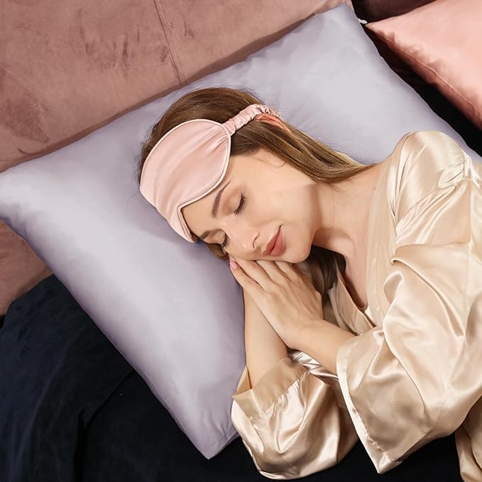 Adubor 100% Silk Pillowcase - Mulberry Silk Pillow Cases, 23 Momme 6A Grade Fibers, Silk Pillow Case for Hair and Skin Health, with Hidden Zipper (Queen 20''x30'', Grayish Purple, 1PC)