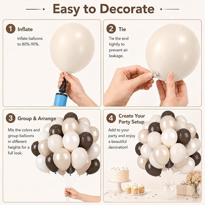 Neutral Brown Balloons - Image 5