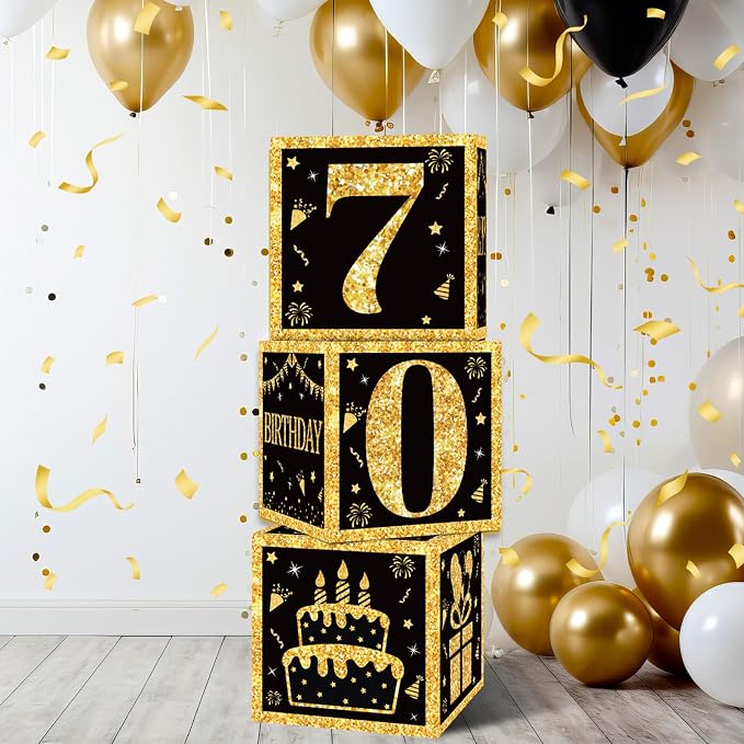 DataMoon 70th Birthday Decorations Boxes - Image 9