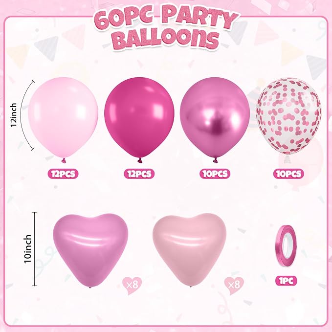 Hot Pink Balloons - Image 2
