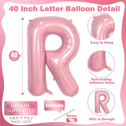 40 Inch Pastel Pink BRIDE Balloons Bachelorette - Image 2