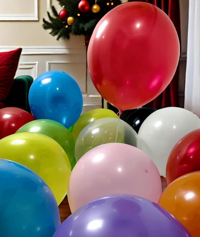 50 Pack 24 inch Balloons 10 Colors Latex Rainbow Party Big Balloon Bulk - Image 5