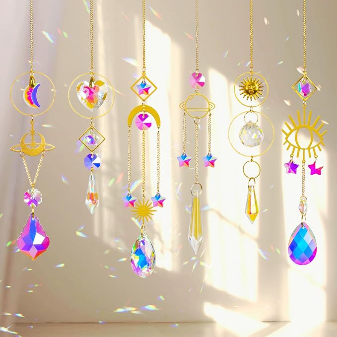 Sun Catchers 6Pieces Colorful Crystals Suncatcher by ilclvizGift
