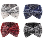Extra Wide Headbands for Women Large Turban Headband Non Slip Boho Elastic Hairband Hair Twisted Knot Head Bands Accessories