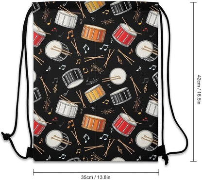 Water Resistant Drawstring Backpack Gym String Bag - Image 3