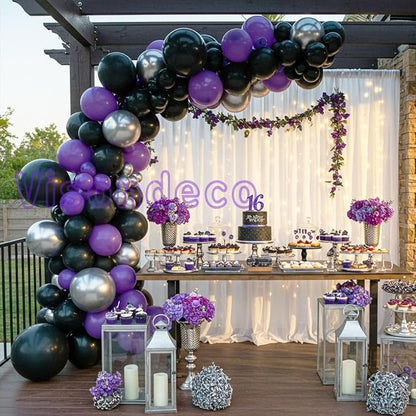 Black and Purple Balloons - Image 8