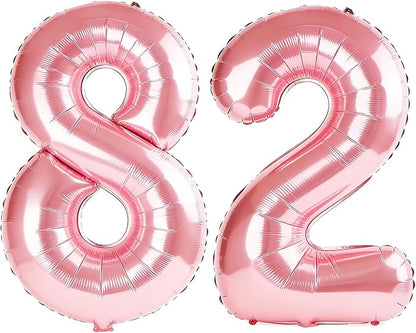 40 Inch Number 82 Balloons for 82nd Birthday Party Decorations, 0-100 Jewelry by FOBELEC