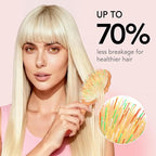 Handmade Boar Bristle Hair Brush for Women Girls with All Hair Types - Restore Natural Shine for Frizz Control At-Home Salon Treatment to Smooth, Detangle and Add Volume for Thin Hair