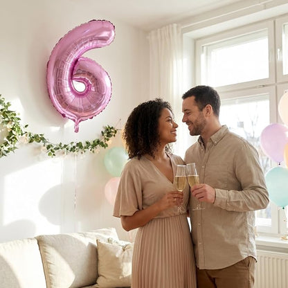 YPSelected 32 Inch Large Foil Helium Number Balloon Birthday Wedding Party 0-9 - Image 2