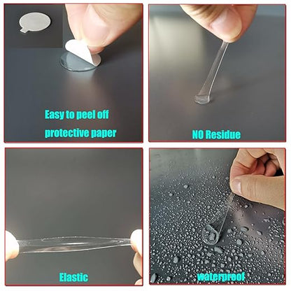 200 Pcs Sticky Tack, Double Sided Sticky Dot, No Trace Poster Adhesive Putty - Image 3