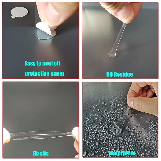 280 Pcs Sticky Tack, Double Sided Sticky Dot, No Trace Poster Adhesive Putty - Image 3